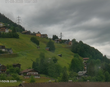 Gaschurn: Blick zur Talabfahrt
