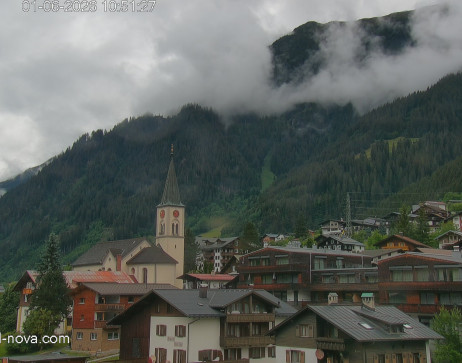 Gaschurn: Blick zum Ortskern